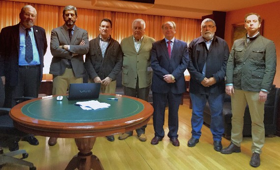 Los presidentes de las ocho federaciones firmantes.