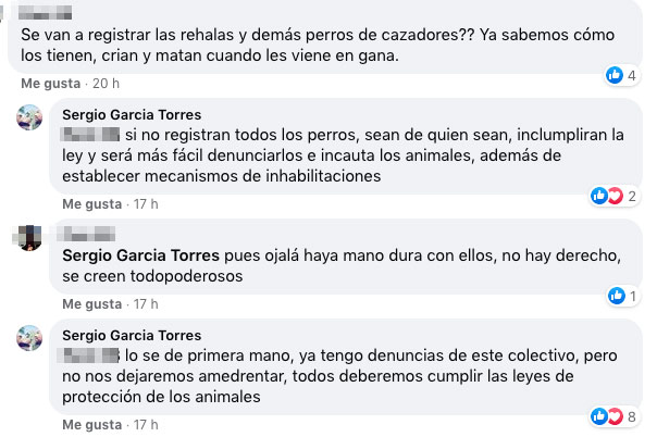 Respuestas de Sergio García Torres. © Facebook