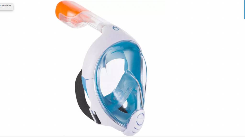 máscara de snorkel