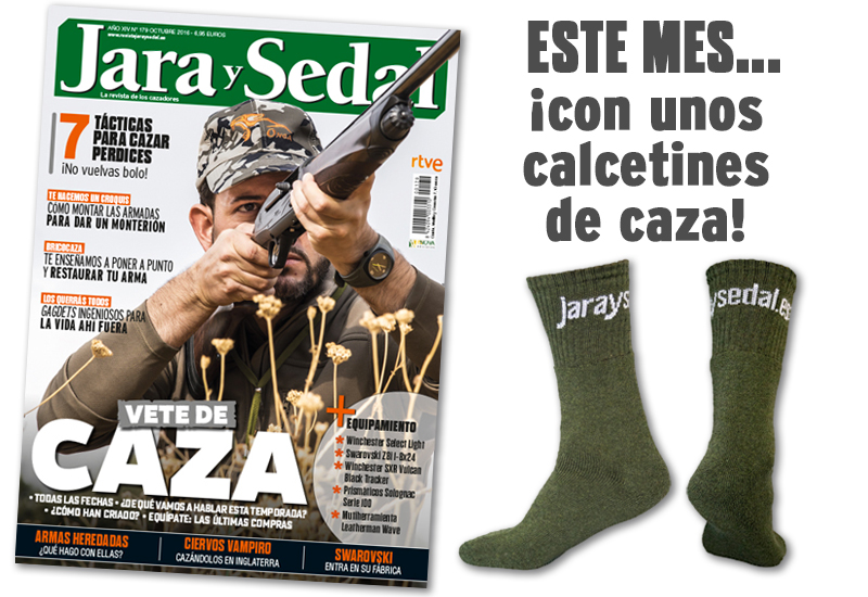 En octubre gratis con Jara y Sedal... ¡unos exclusivos calcetines de caza!