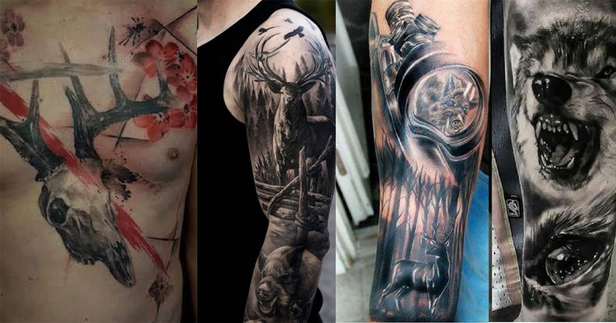 Tatuajes de caza: 30 de los mejores diseños jamás creados