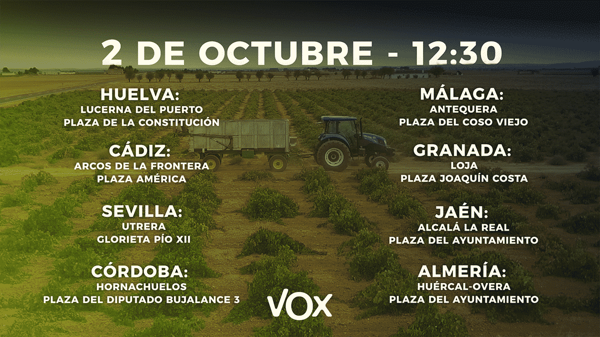 VOX convoca concentraciones a favor de la caza por toda Andalucía para ...