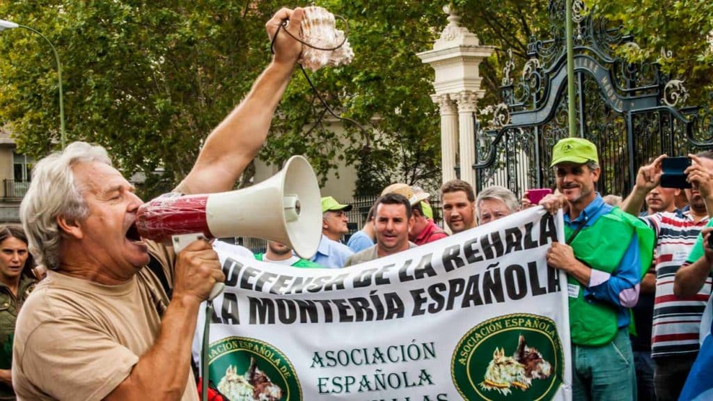 Manifestación cazadores Madrid 2022