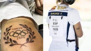Fátima Gálvez se tatúa su oro en tiro al plato de Tokio 2020 en la piel