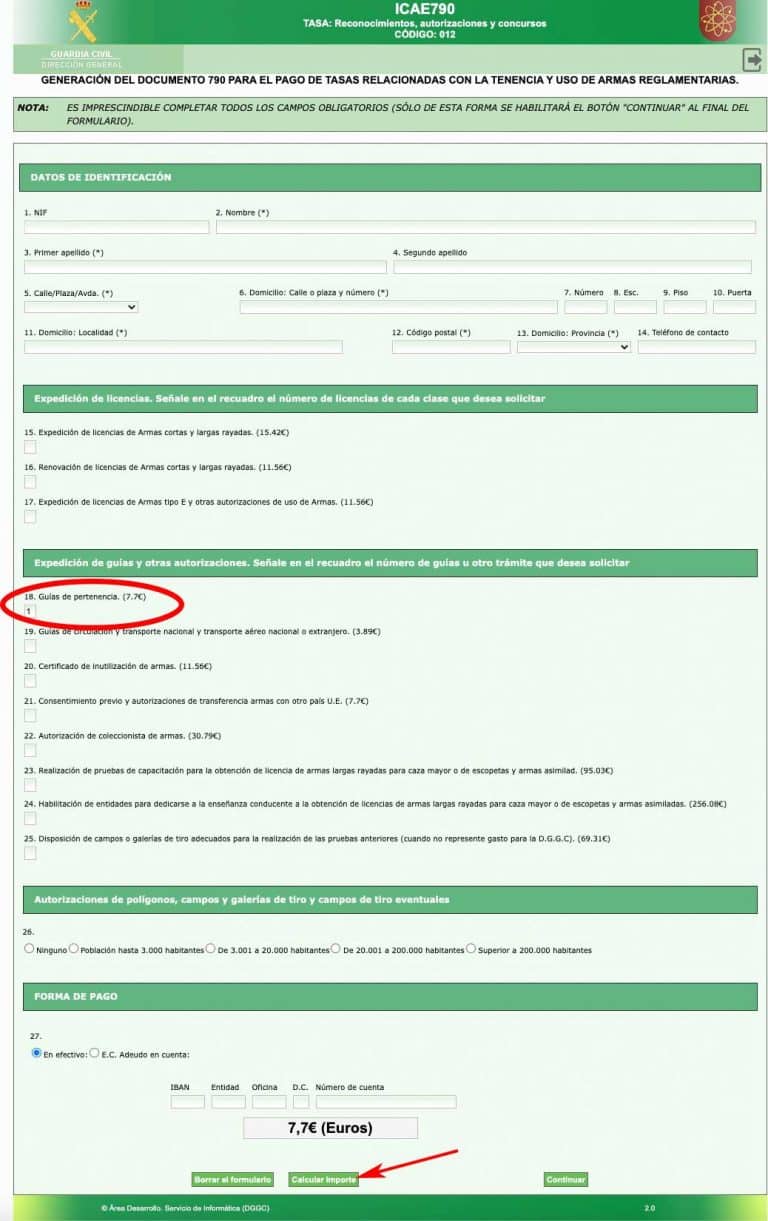 ¿Cómo imprimir el modelo 790 para