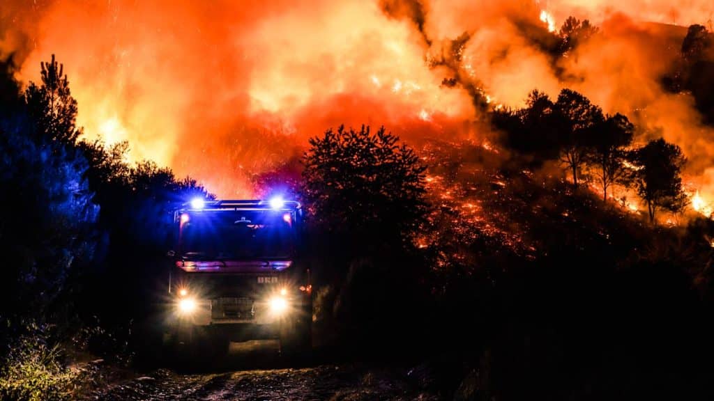 Un incendio en Orense. © Shutterstock