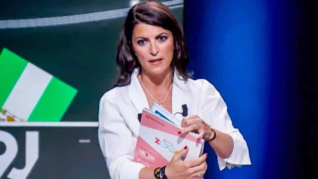 Macarena Olona, durante el debate. © RTVE