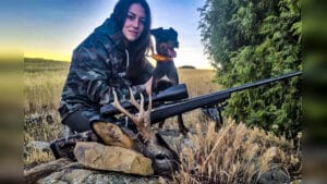 Cristina Ruiz, una joven que decidió dar una oportunidad a la caza y se enamoró