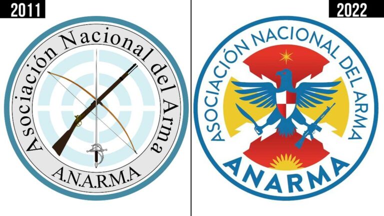Evolución del logo de ANARMA.
