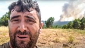 Jesús Manuel Martín Crespo retransmite en directo el inicio de un incendio en la Sierra de Gata