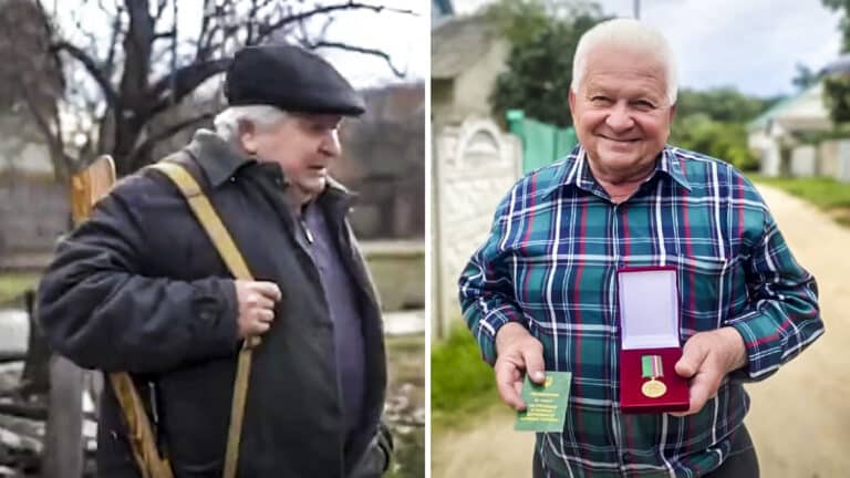 condecoran jubilado ucraniano derribó caza ruso con su rifle