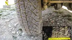 La Guardia Civil pilla a un conductor que atropelló a dos perros de caza por este detalle de sus neumáticos