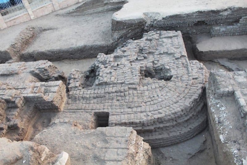 Los restos de la edificación de la sexta dinastía hallados en Abydos