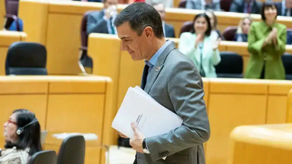 Pedro Sánchez, en una imagen de archivo en el Senado.