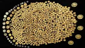 Un agricultor se hace millonario tras hallar 800 monedas de oro que valen una fortuna