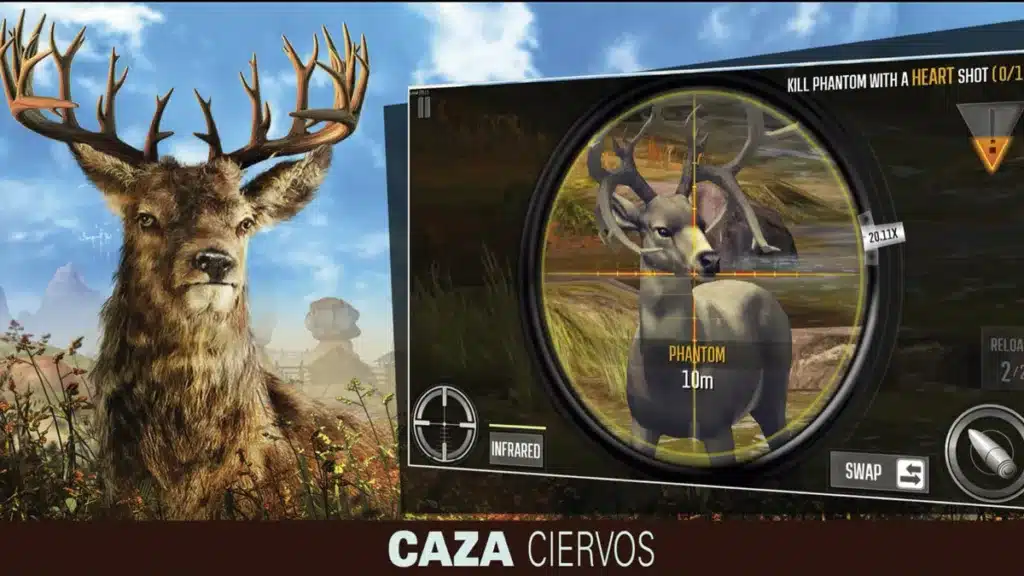 Captura de pantalla del juego Deer Hunter 2018.