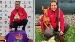 José Luis Martín y Cristina Aguado se proclaman campeones de Madrid de caza menor con perro