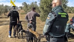 Pillan a tres furtivos que cogían liebres usando visión térmica y galgos en Badajoz