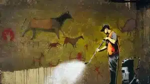 El grafiti de Banksy que plasma la caza y critica al animalismo