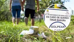 El ingenioso cartel de un pueblo de Córdoba para evitar que los veraneantes tiren basura en sus campos