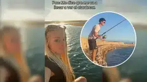 La novia de un pescador inmortaliza este desternillante momento: «Me dice que me va a llevar a ver el atardecer»