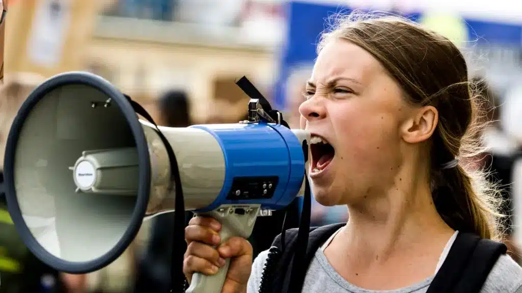 Greta Thunberg.