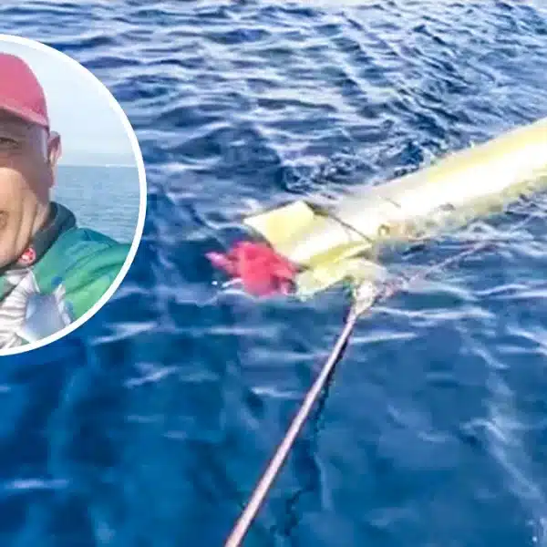 Dos pescadores de Alicante se encuentran un torpedo del ejército y se lo llevan atado a una soga