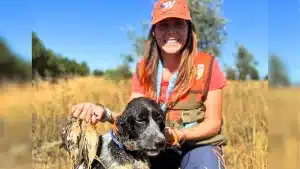 Karla Anguiano, la nueva presidenta de la Federación de Caza de La Rioja.