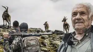 Cartel del documental "El macho de la sierra de los maquis" producido por Cazaflix.