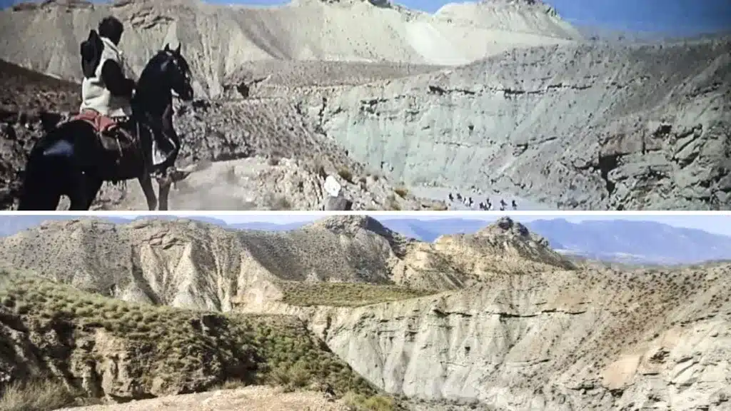 Hacen una foto en el mismo lugar en el que se rodó ‘La muerte tenía un precio’ en 1965 y el resultado es sorprendente