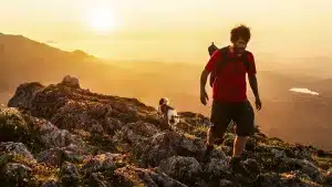 Multa para un senderista por dejar suelto a su perro y liarla en el monte: persiguió a una cabra montés y acabaron atrapados