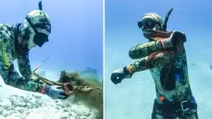 pulpo ataca pescador