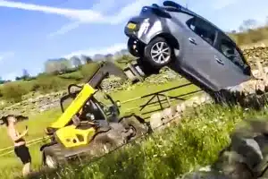 agricultor lección coche finca