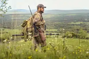 Un cazador durante un rececho.