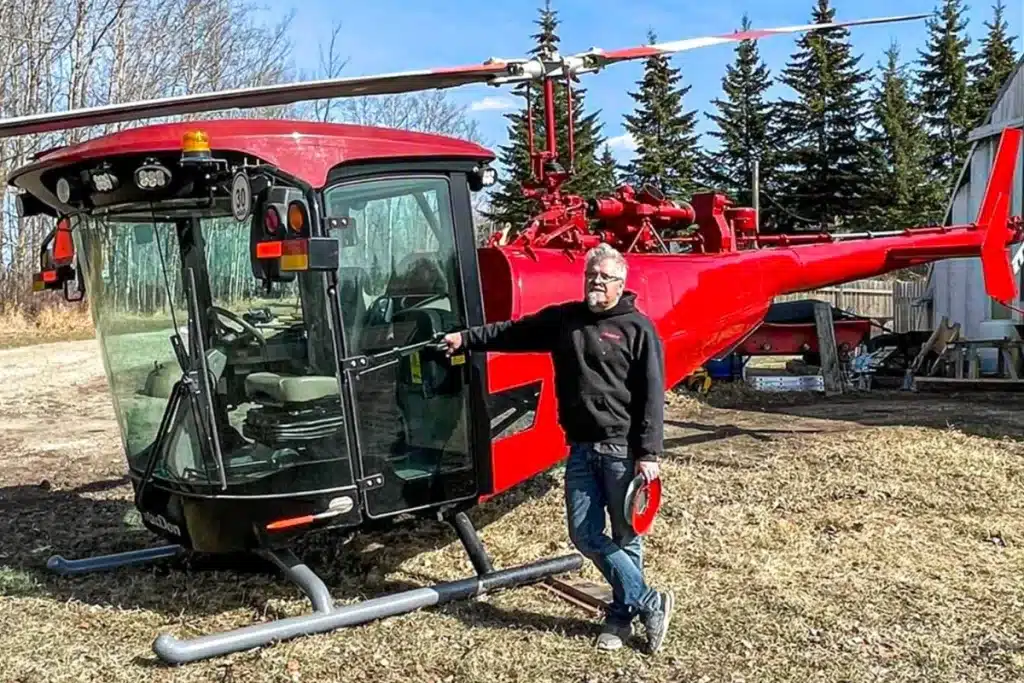 Cosechadora helicóptero