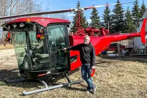 Cosechadora helicóptero