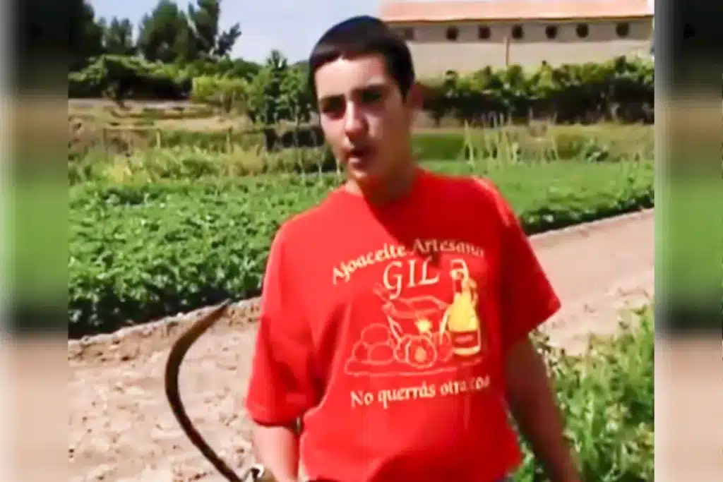 Joven agricultor 14 años
