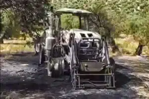 tractor incendio