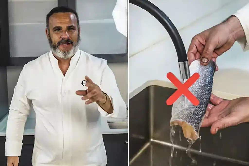 chef error lavar pescado