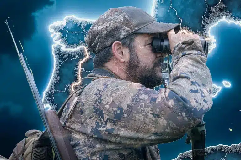 Cazador durante un rececho.