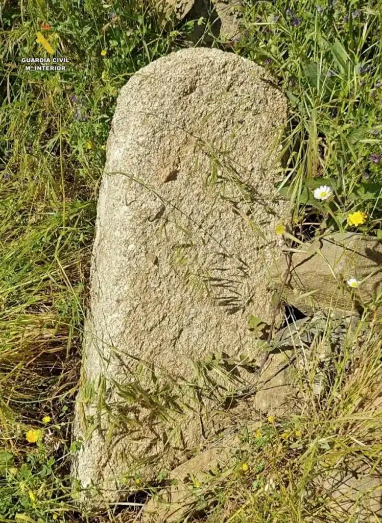 Restos del yacimiento arqueológico destruido. 