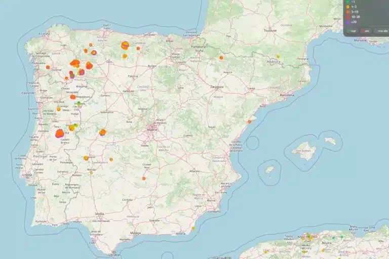 web incendios en tiempo real