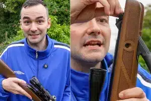 Xokas, en el vídeo en el que aparece disparando.