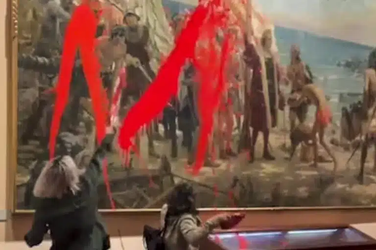 activistas cuadro pintura museo Madrid