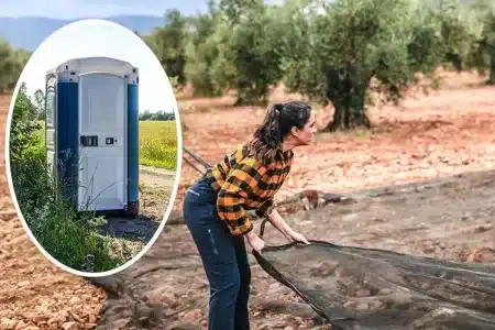 agricultores retrete portátil