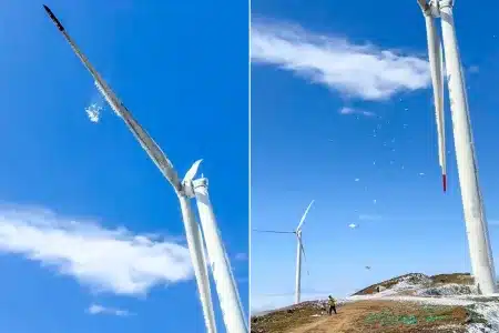 Imagen del desprendimiento de la placa de hielo.