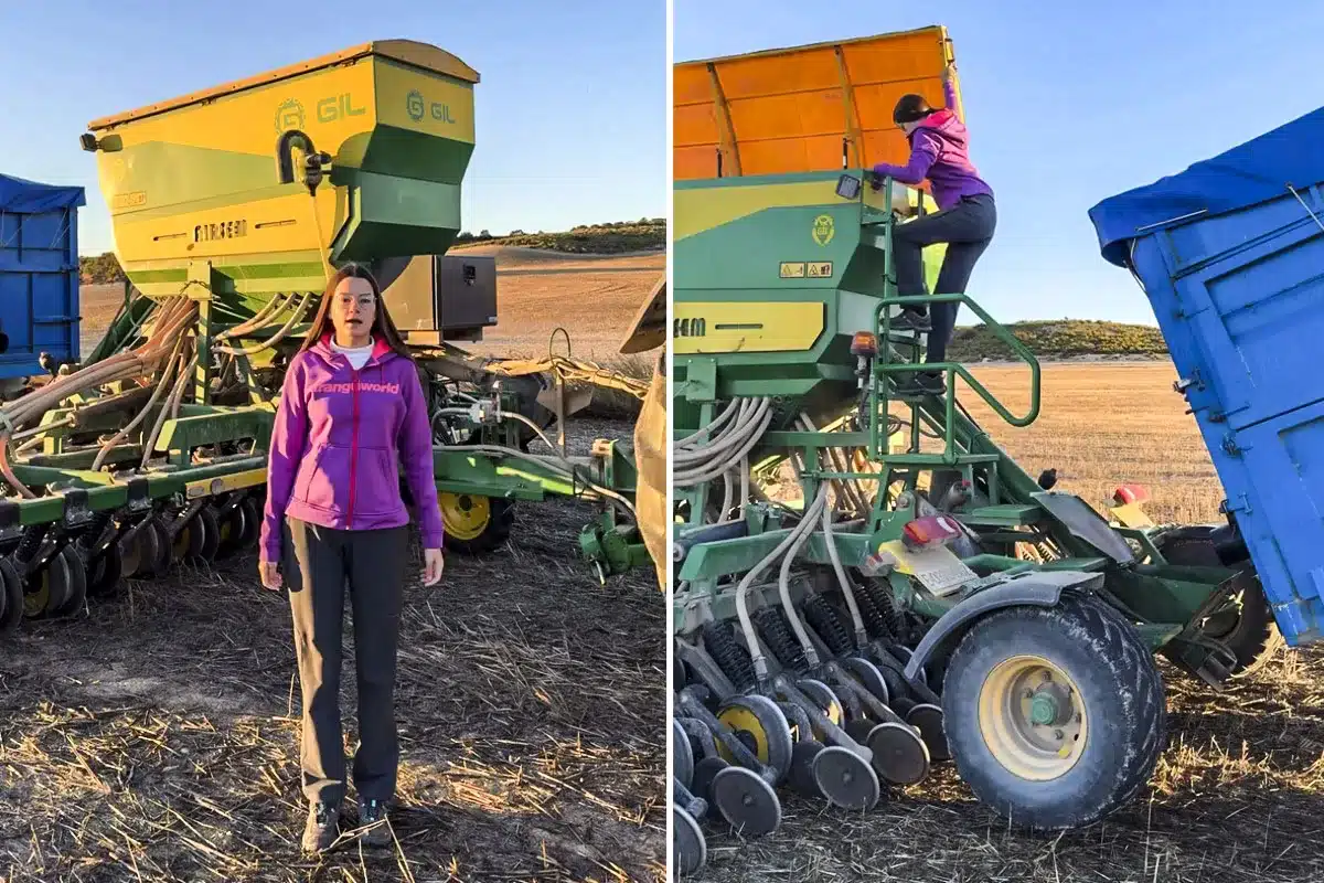 La joven agricultora detalla su día a día. © Instagram
