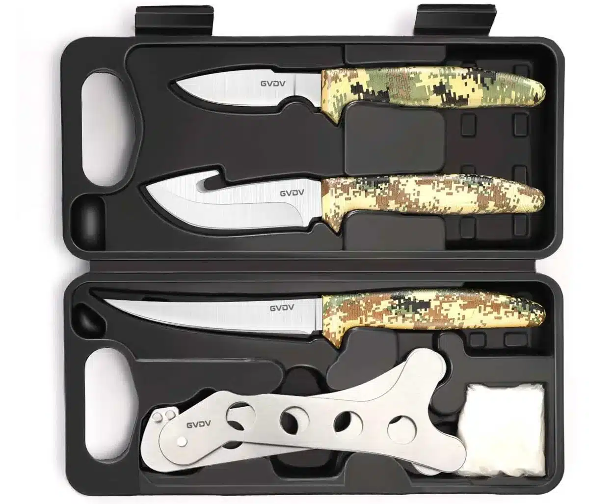 Cuchillos para preparar la carne de caza.