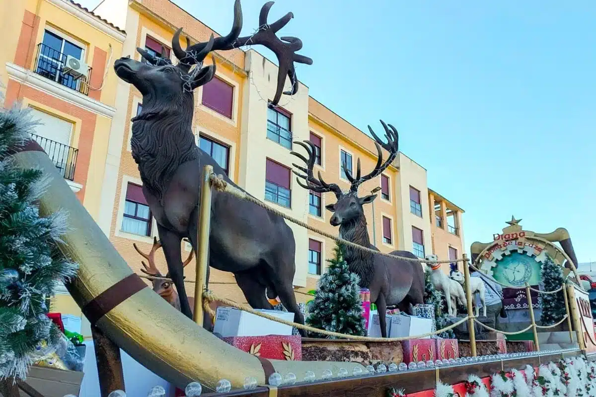 La cabecera de la carroza.