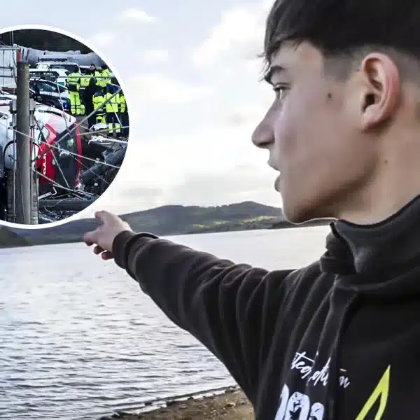 joven pescador accidente tren